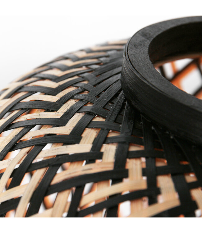 Tafellamp maze beige/zwart