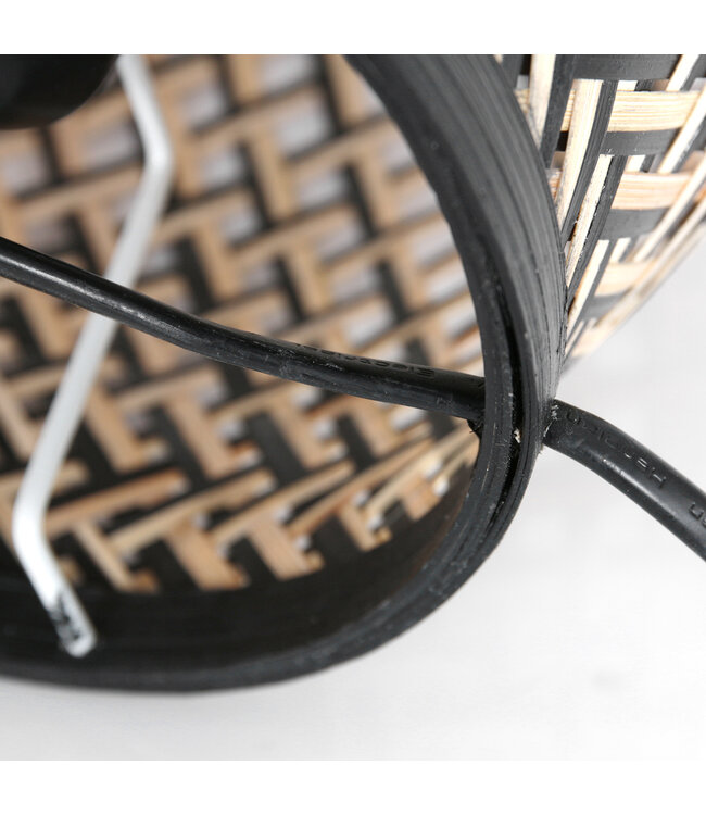 Tafellamp maze beige/zwart