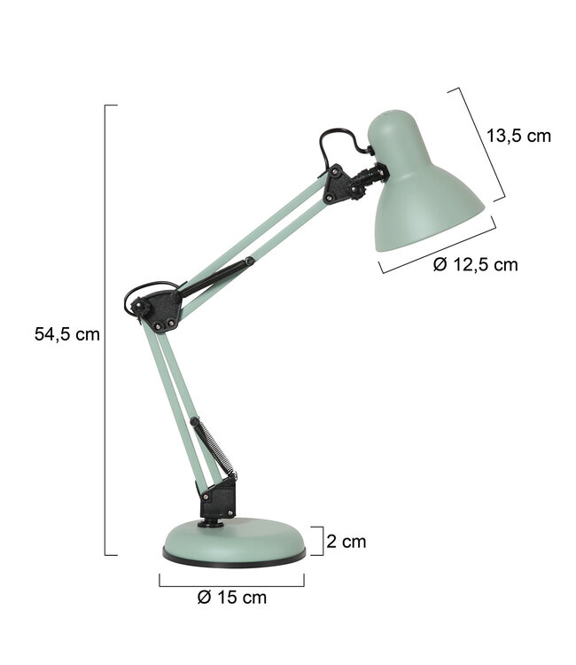 Tafellamp study groen