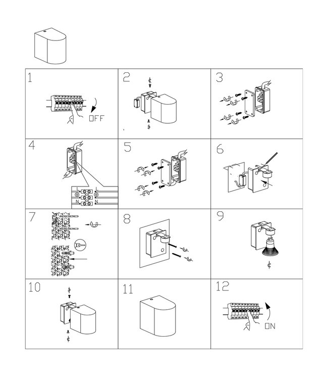 Buitenlamp Logan Zwart