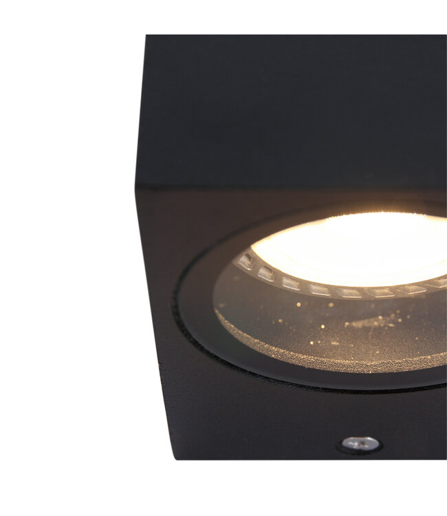 Buitenlamp Logan Zwart vierkant