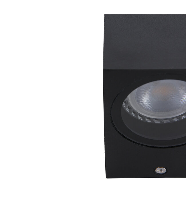 Buitenlamp Logan Zwart vierkant