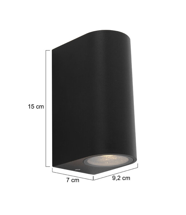 Buitenlamp Logan Zwart afgrond