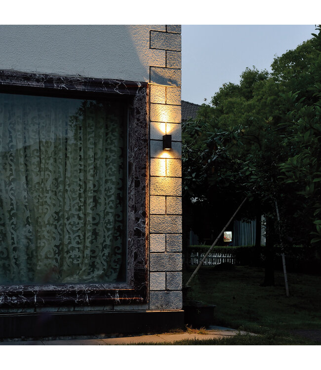 Buitenlamp Logan Zwart langwerpig