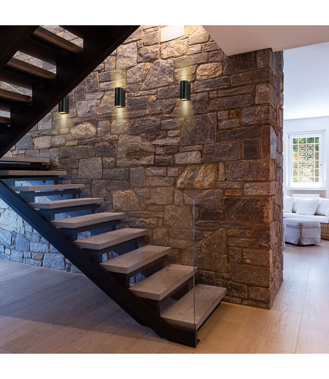 Buitenlamp Logan Zwart langwerpig