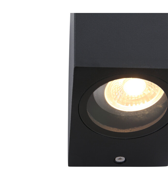 Buitenlamp Logan Zwart langwerpig