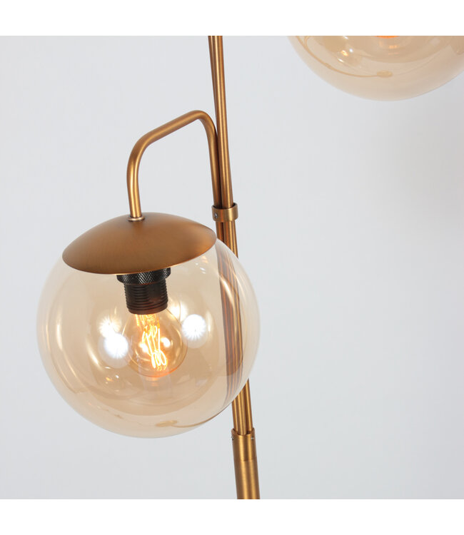 Vloerlamp Bollique brons