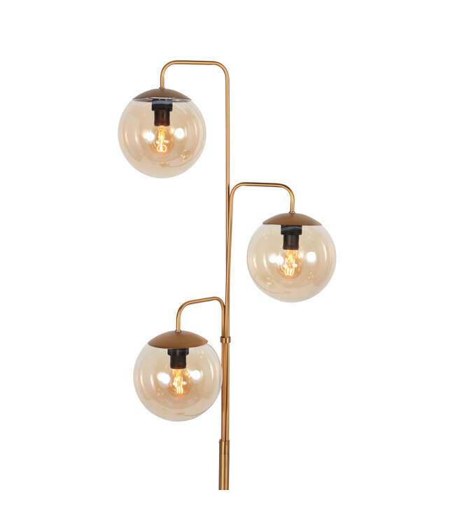 Vloerlamp Bollique brons