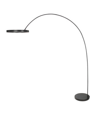 Steinhauer Vloerlamp Luna Arc zwart