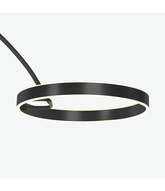 Vloerlamp Luna Arc zwart