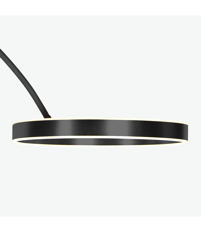 Vloerlamp Luna Arc zwart