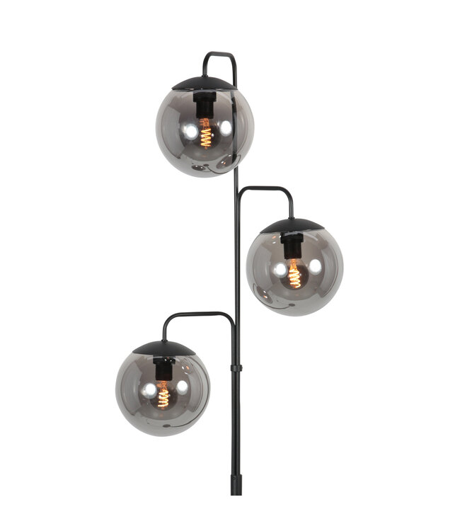 Vloerlamp Bollique zwart