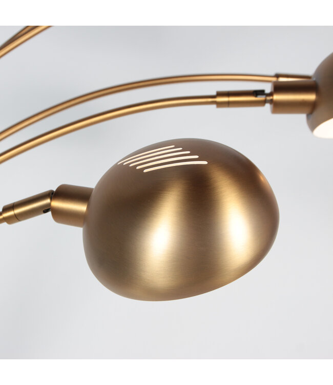 Vloerlamp 5-lichts brons