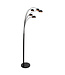 Steinhauer Boog vloerlamp 5-lichts zwart