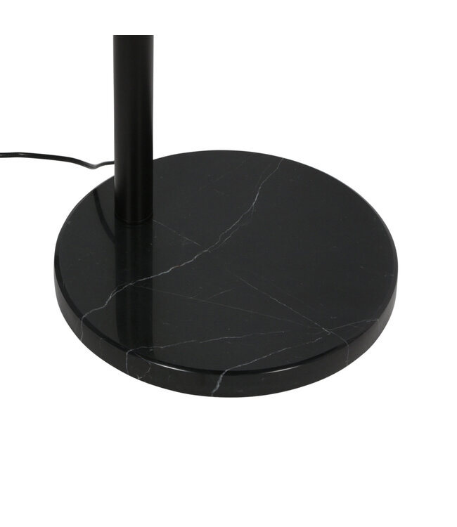 Boog vloerlamp 5-lichts zwart