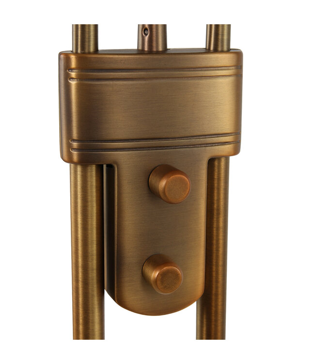 Vloerlamp biron brons 2lichts