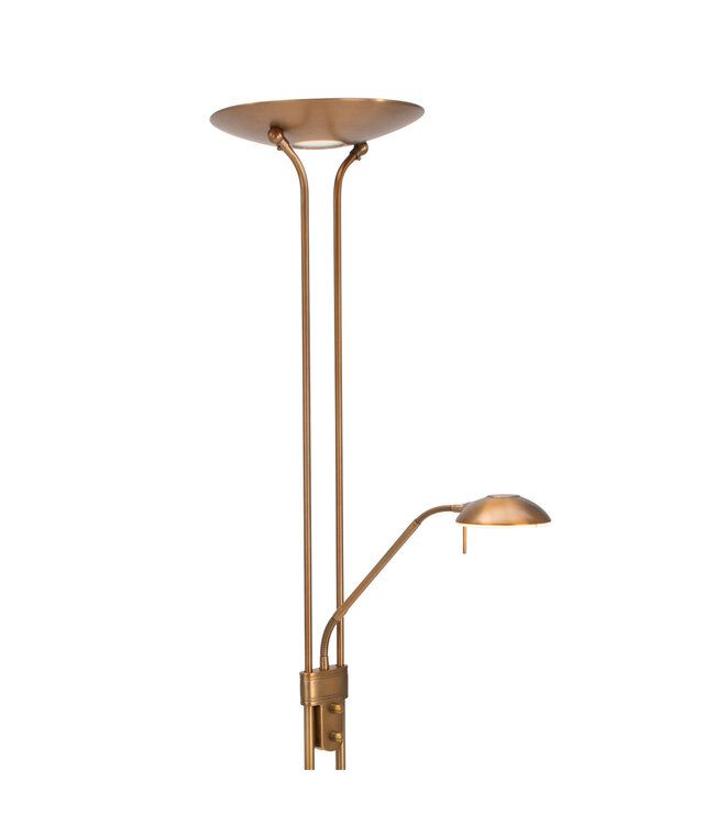 Vloerlamp biron brons 2lichts