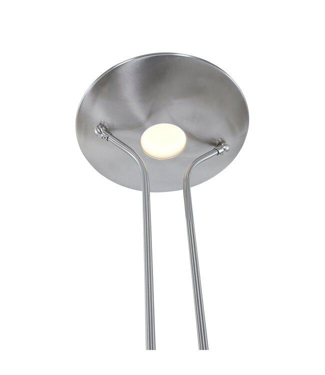 Vloerlamp biron staal 2lichts