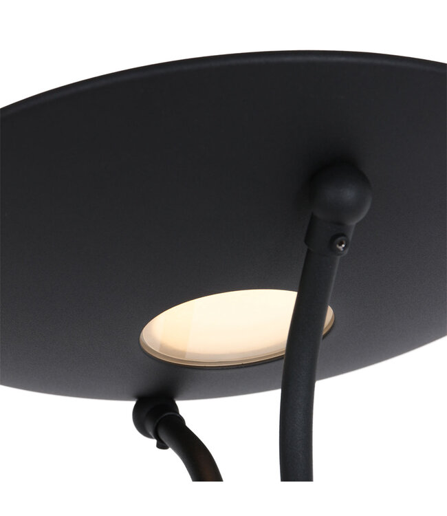 Vloerlamp biron zwart 2lichts