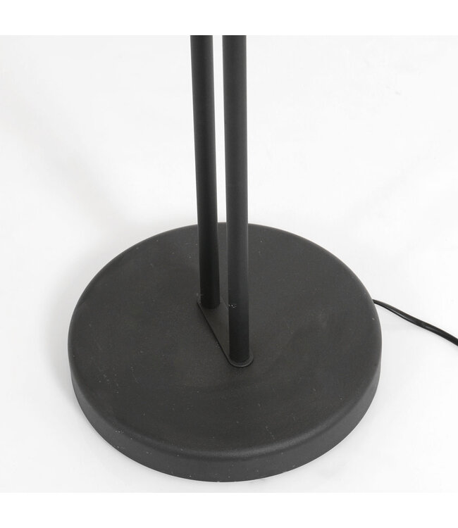Vloerlamp biron zwart 2lichts