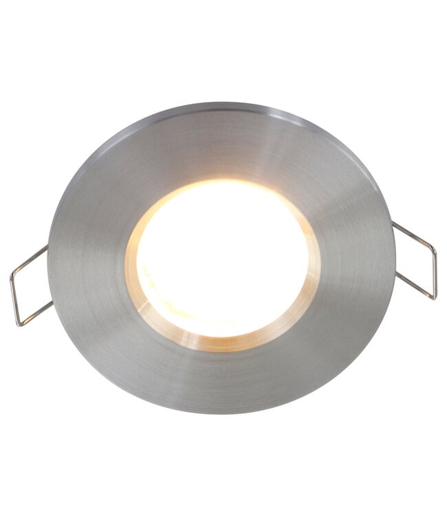 Inbouwspot pelite staal