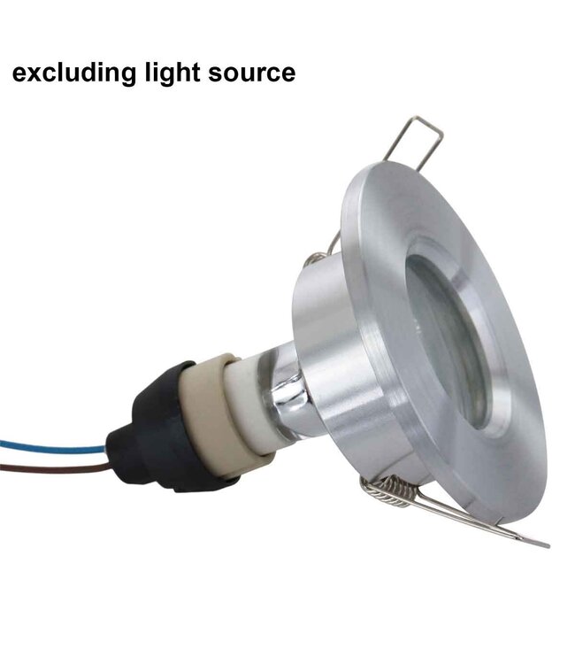 Inbouwspot pelite staal