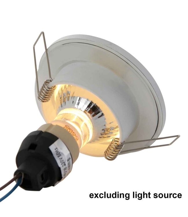 Inbouwspot pelite wit