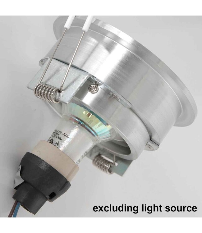 Inbouwspot pelite staal 10cm