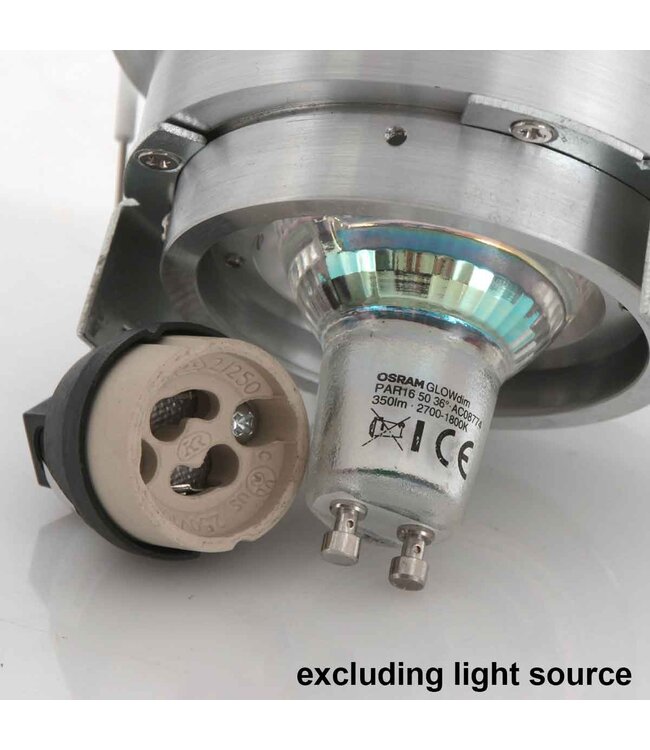 Inbouwspot pelite staal 10cm