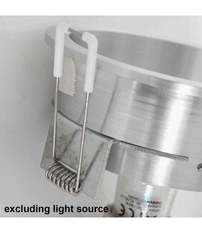 Inbouwspot pelite staal 10cm