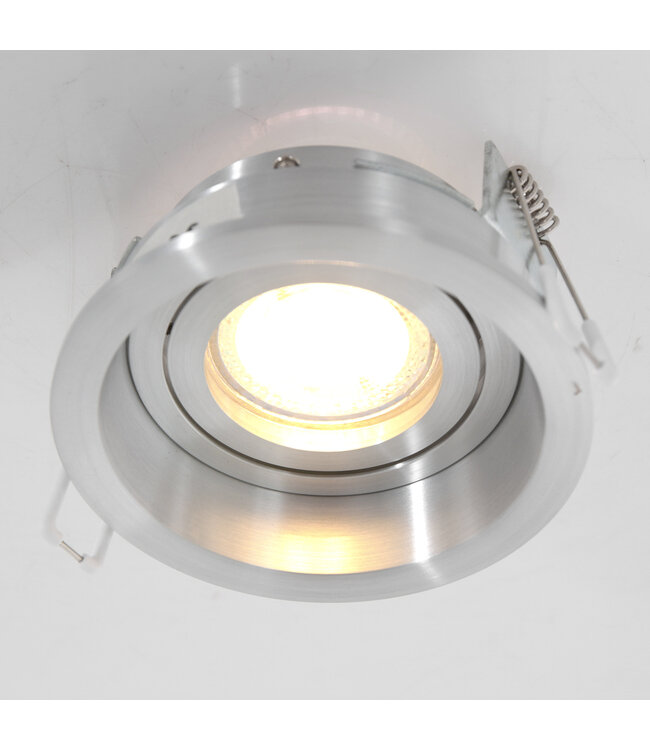 Inbouwspot pelite staal 10cm