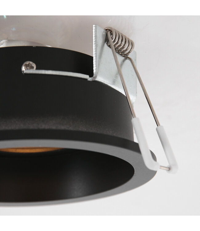 Inbouwspot pelite zwart 10cm