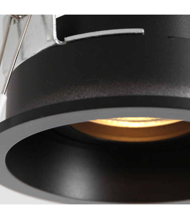 Inbouwspot pelite zwart 10cm