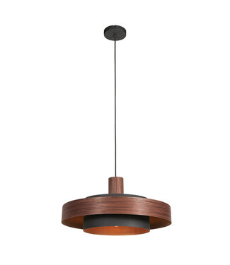 Steinhauer Hanglamp flinter houtmotief goud