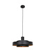 Steinhauer Hanglamp flinter houtmotief zwart