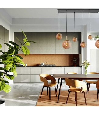 Steinhauer Hanglamp bollique amber