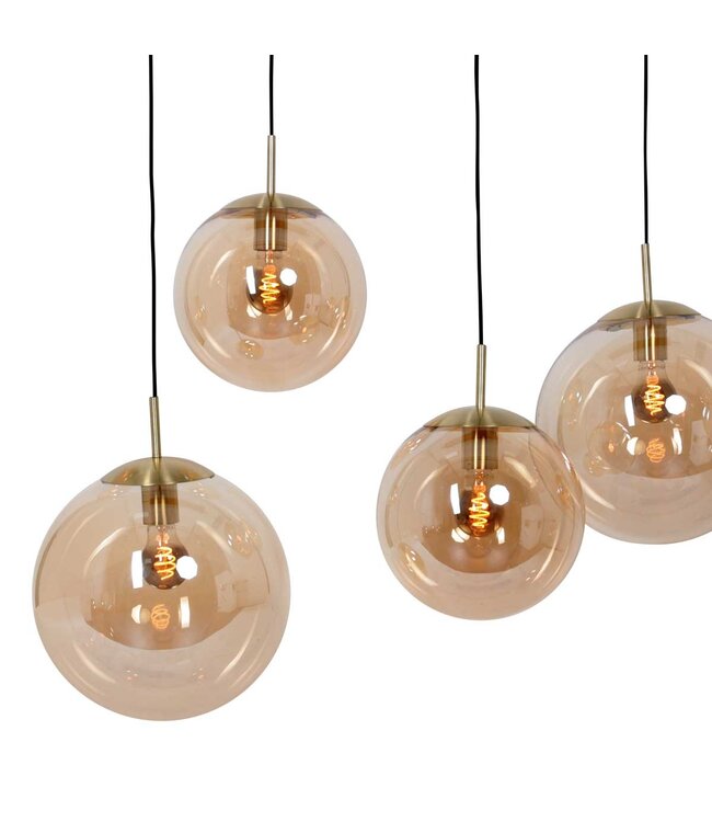 Hanglamp bollique amber