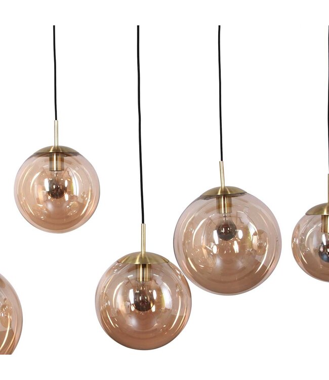 Hanglamp bollique amber