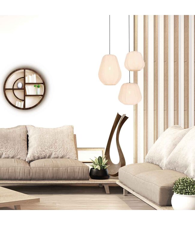 Hanglamp Sable creme klein