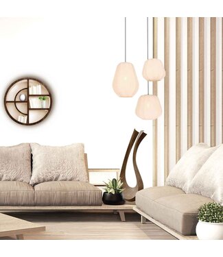 Steinhauer Hanglamp Sable creme groot