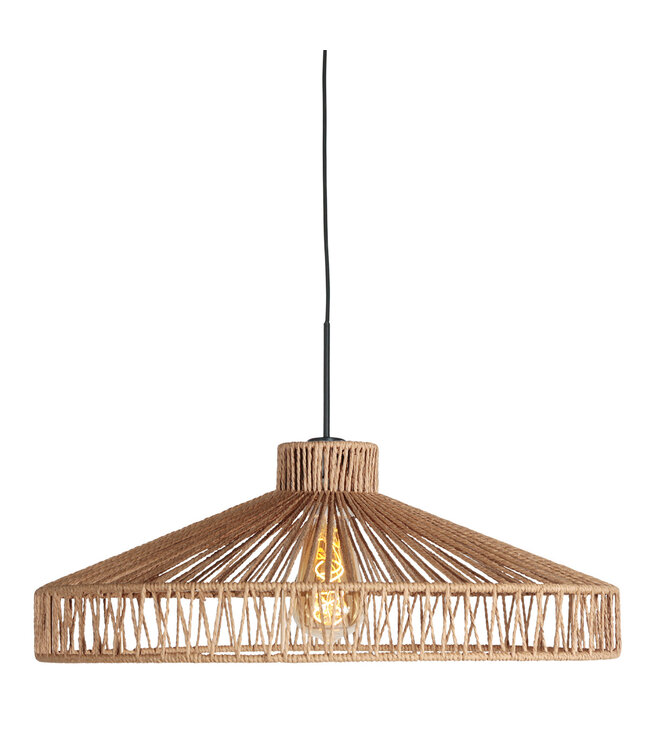 Hanglamp Ropex touw zwart