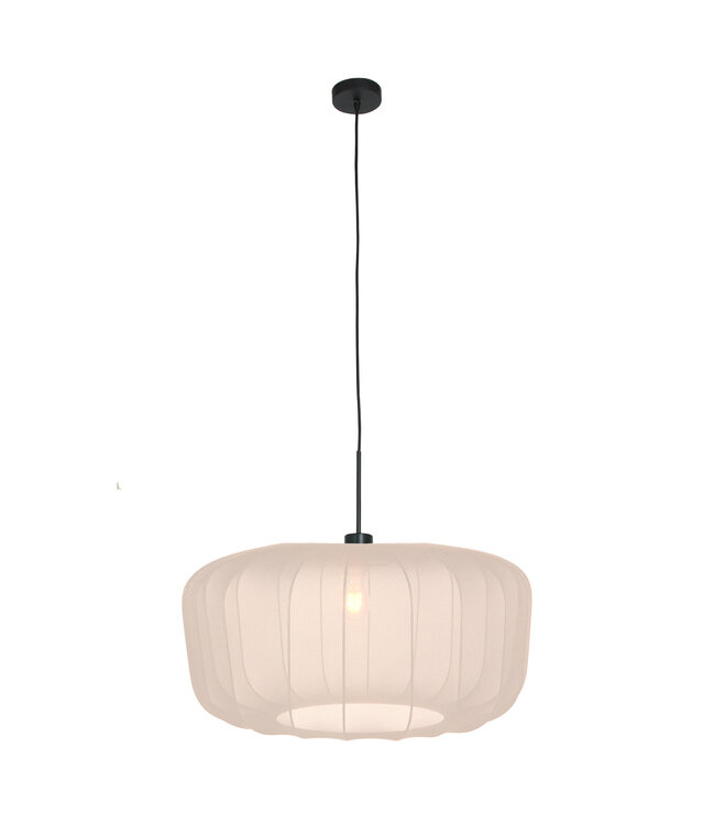Hanglamp Vela lino zwart/creme