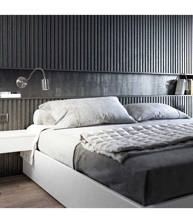 Wandlamp Upround staal