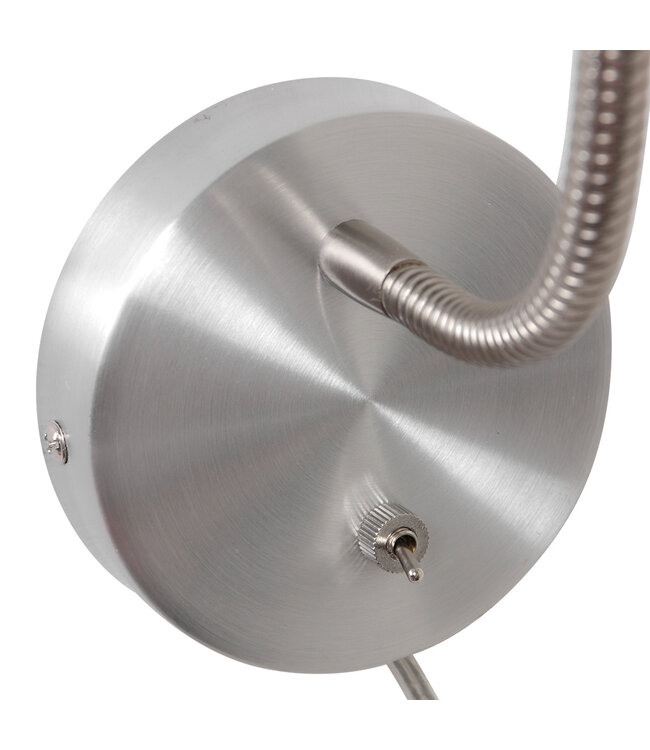 Wandlamp Upround staal
