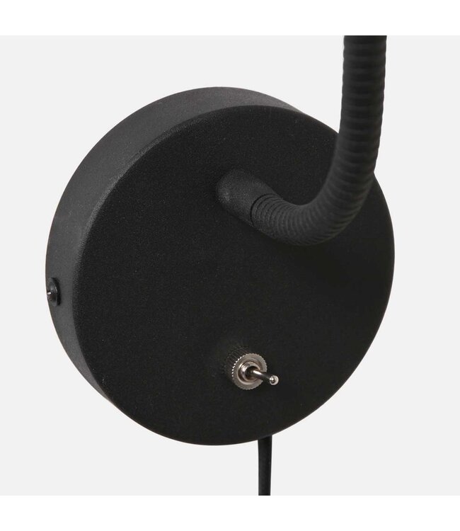 Wandlamp Upround zwart