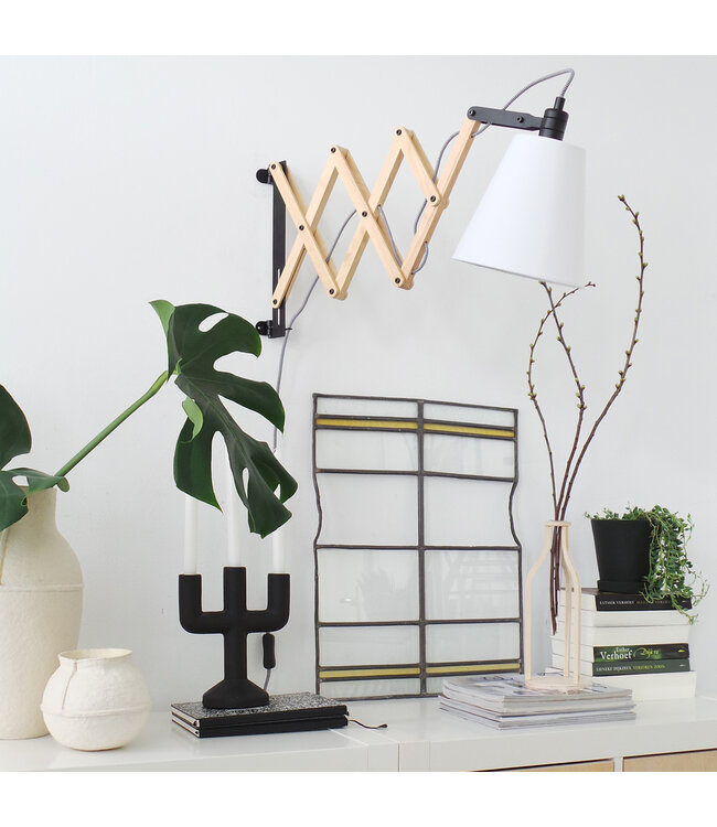 Wandlamp Dion beige uittrekbaar