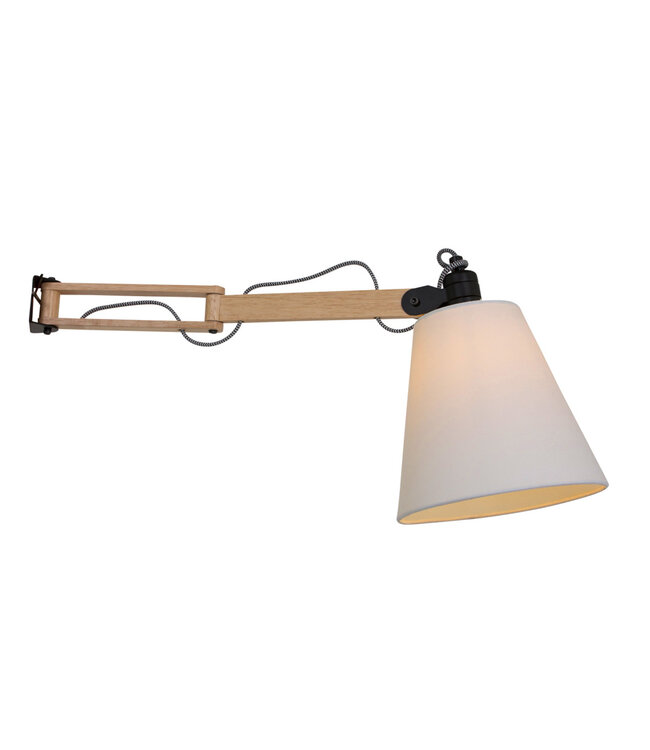 Wandlamp Dion beige uitklapbaar