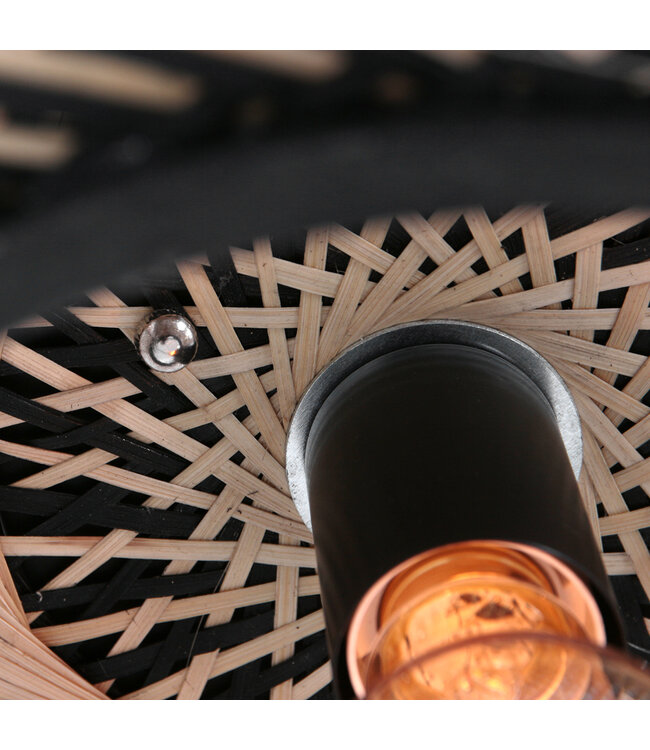 Plafondlamp Maze beige/zwart