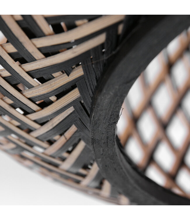 Plafondlamp Maze beige/zwart