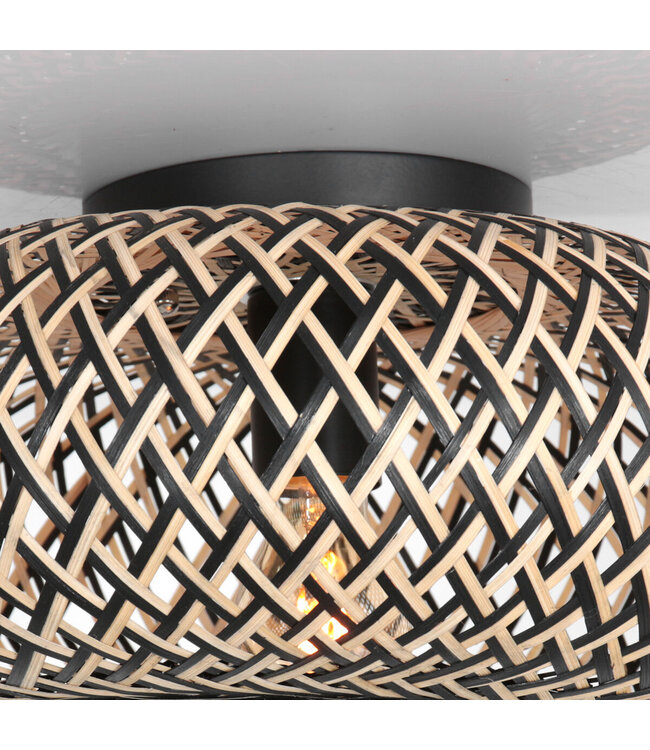 Plafondlamp Maze beige/zwart
